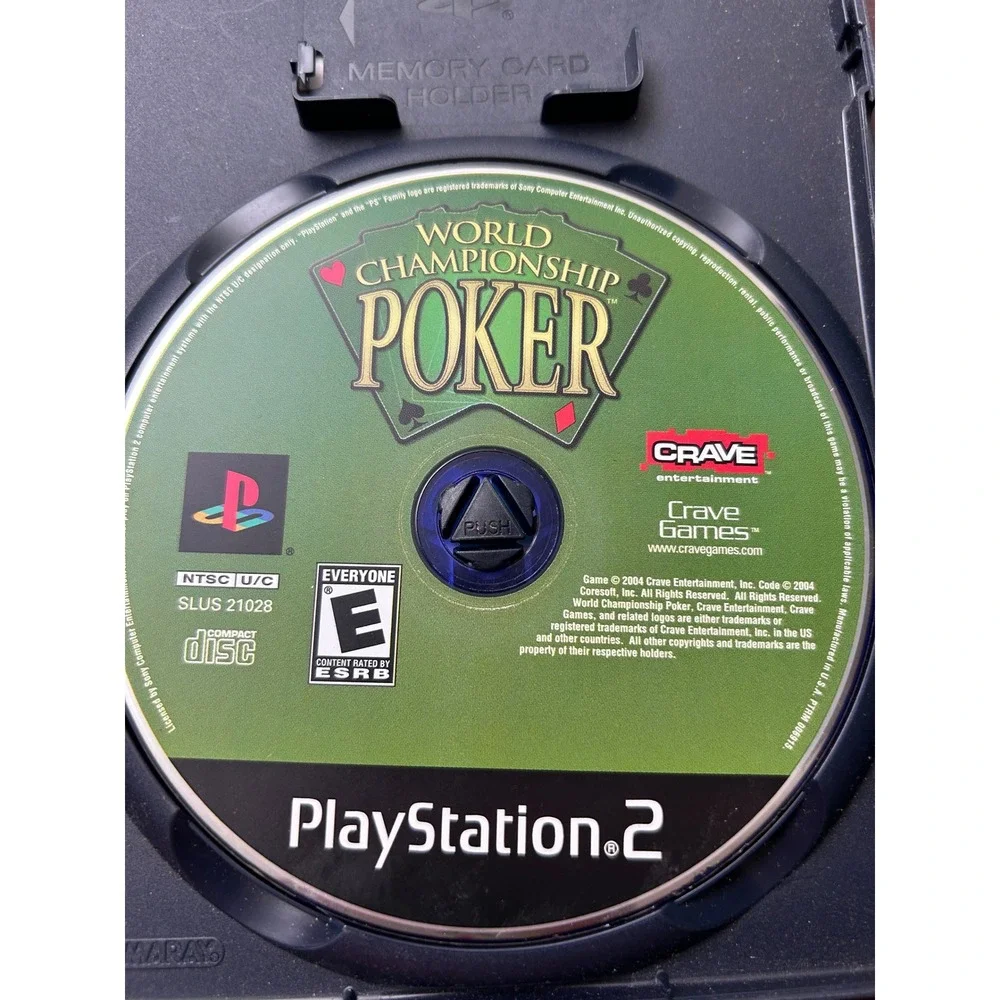 World Championship Poker Sony PlayStation 2 PS2 2004 Crave SLUS-21028 CIB